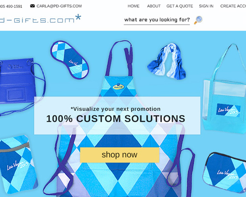 PD-Gifts Custom Website