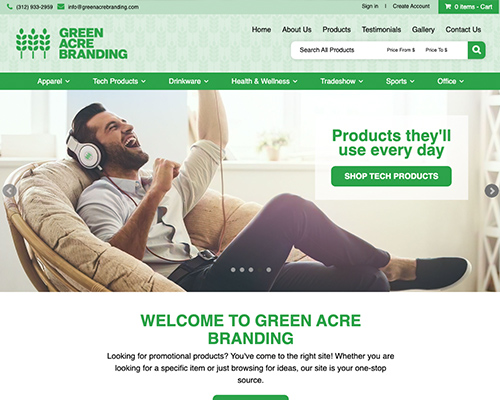 Green Acre Custom Website