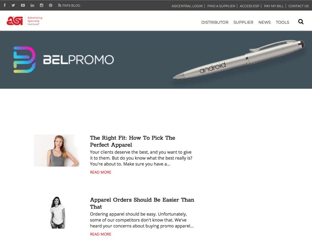 Bel Promo Microsite